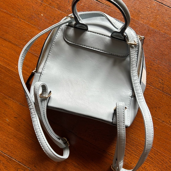 Aldo Pastel Blue and Cream Floral Backpack main image 2